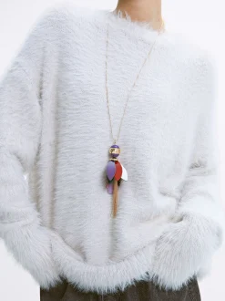 PARFOIS Exclusivo Online - Collar Multicolor Con Resina Multicor Flash Sale