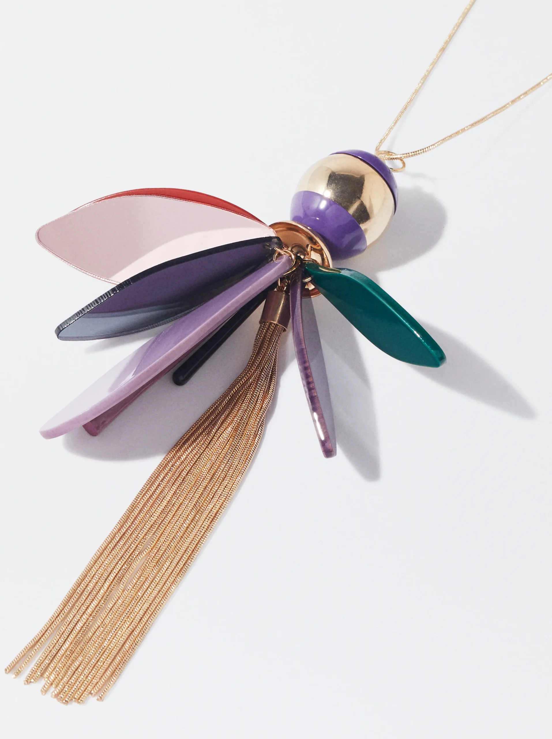 PARFOIS Exclusivo Online - Collar Multicolor Con Resina Multicor Flash Sale