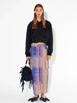 PARFOIS Exclusivo Online - Falda Larga Con Algodón Multicor Cheap