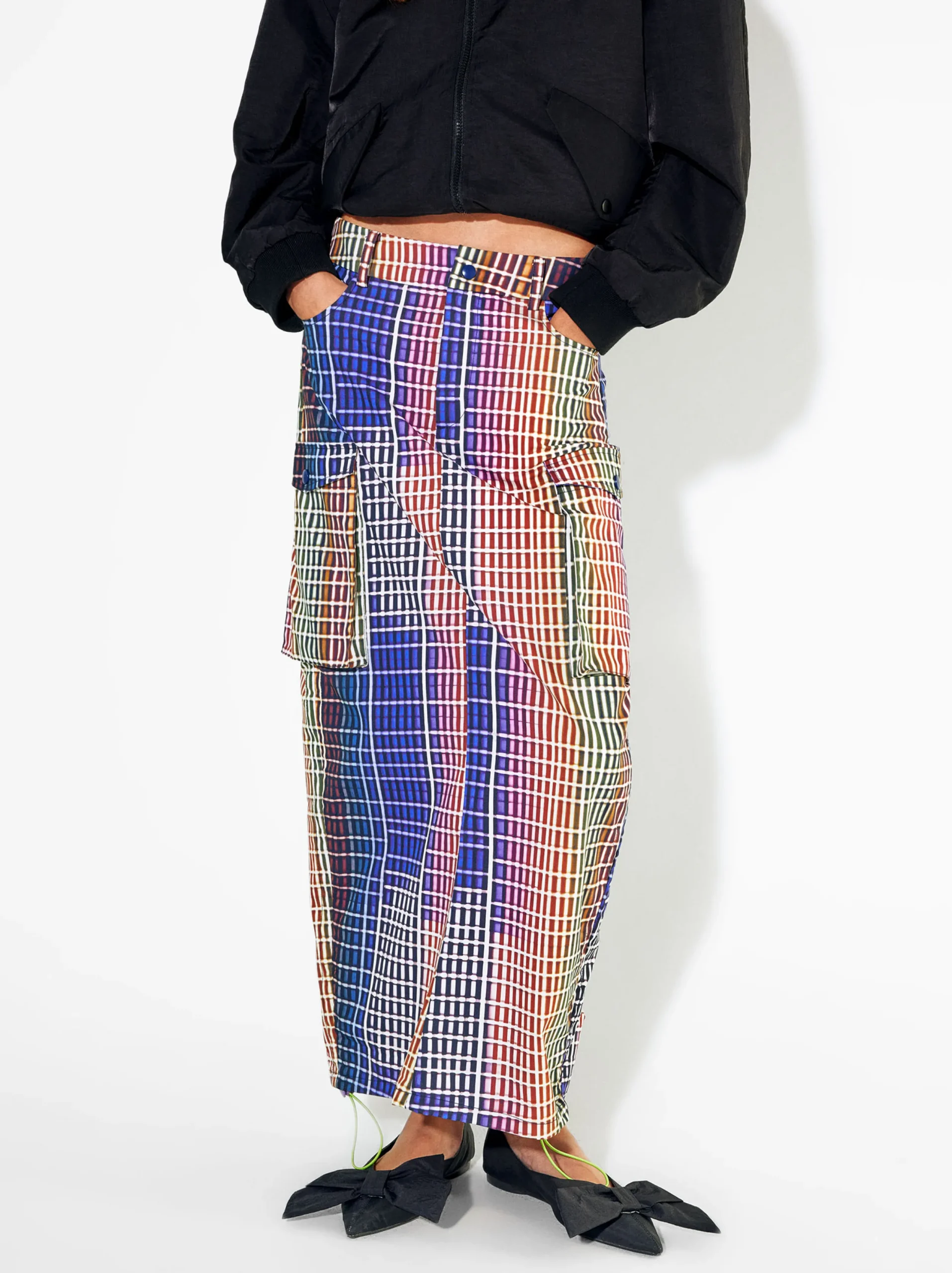 PARFOIS Exclusivo Online - Falda Larga Con Algodón Multicor Cheap