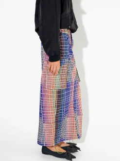 PARFOIS Exclusivo Online - Falda Larga Con Algodón Multicor Cheap