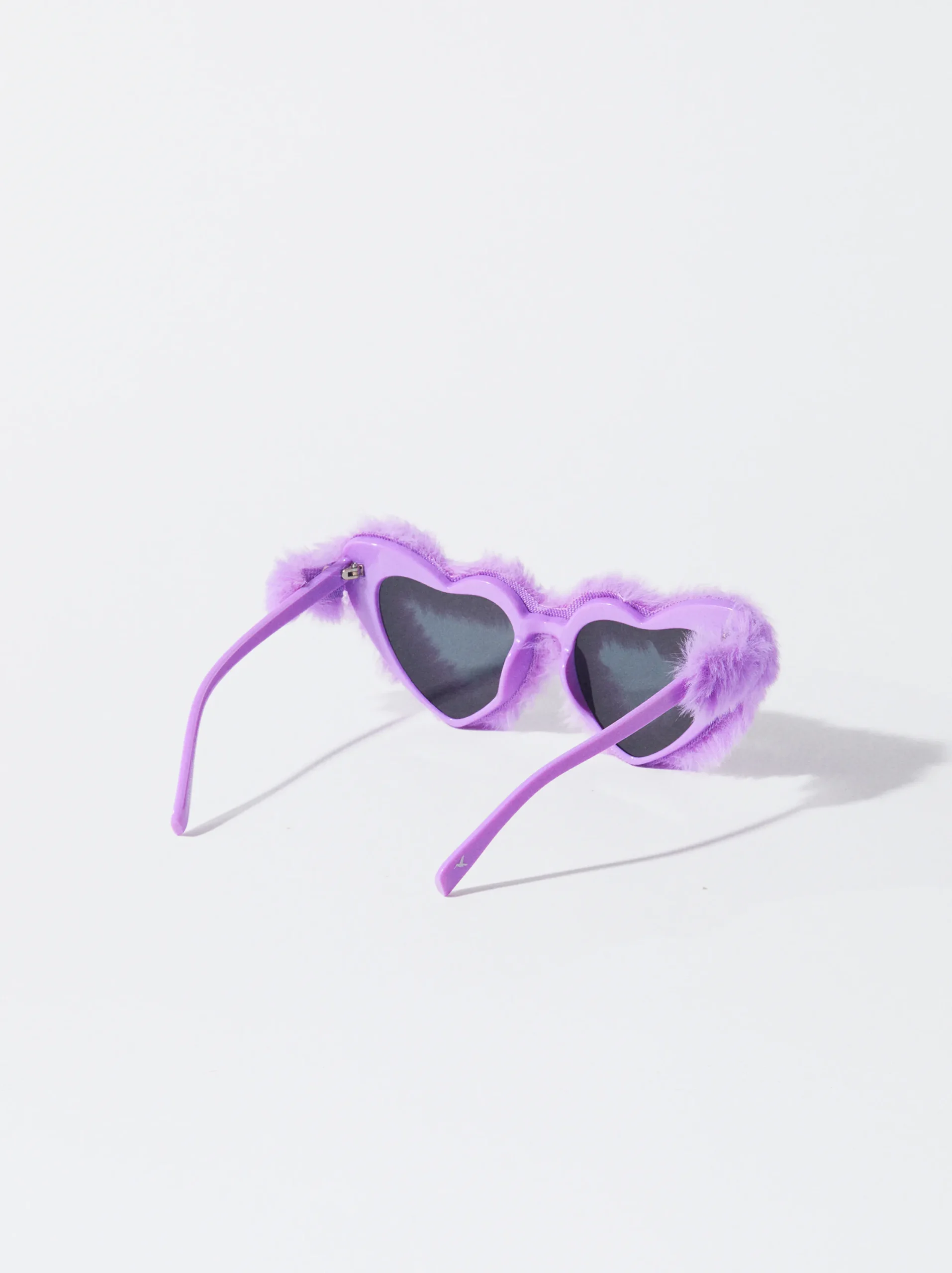 PARFOIS Exclusivo Online - Gafas De Sol Corázon Con Pelo Violeta Fashion