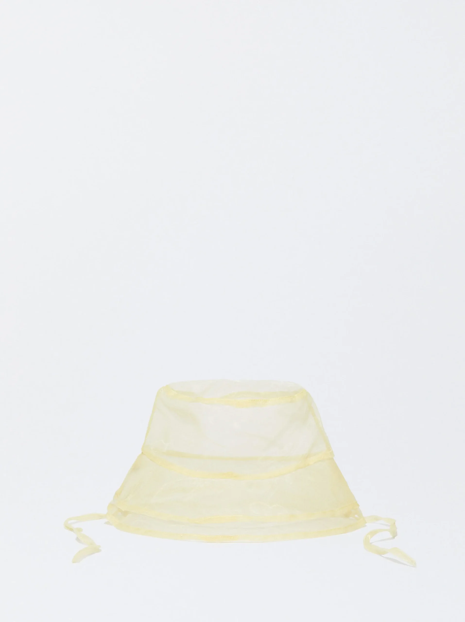 PARFOIS Exclusivo Online - Gorro Bucket Organza Amarillo Online