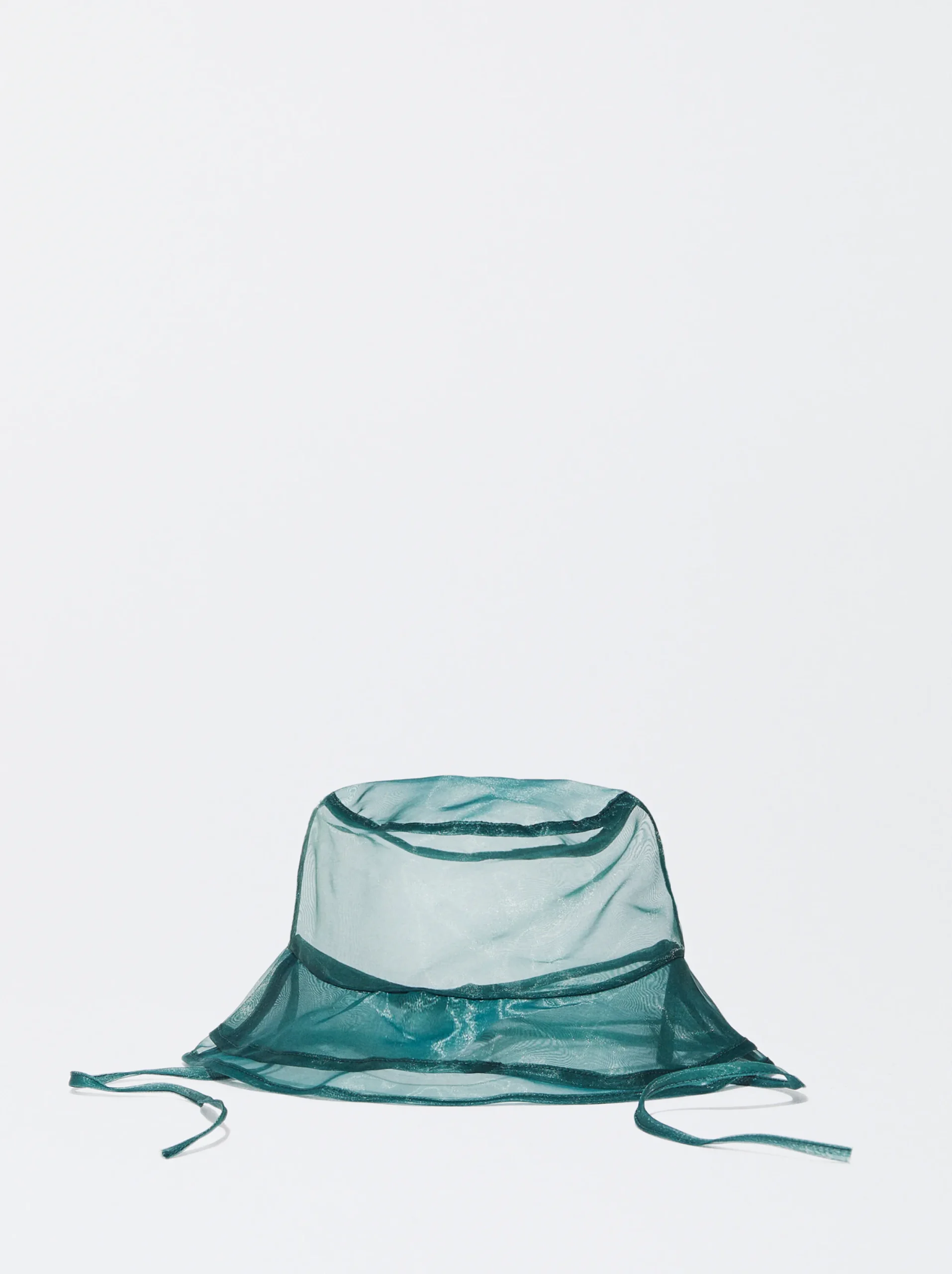 PARFOIS Exclusivo Online - Gorro Bucket Organza Verde Hot