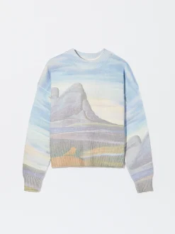 PARFOIS Exclusivo Online - Jersey De Punto Estampado Crudo Sale