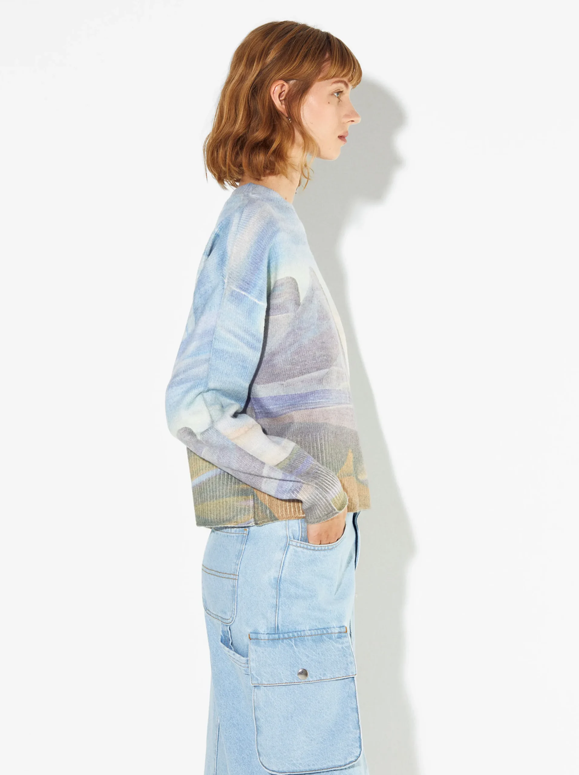 PARFOIS Exclusivo Online - Jersey De Punto Estampado Crudo Sale