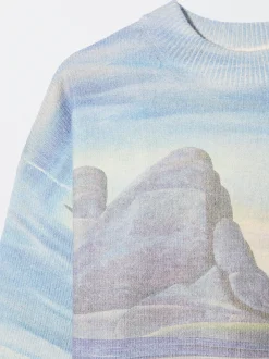 PARFOIS Exclusivo Online - Jersey De Punto Estampado Crudo Sale