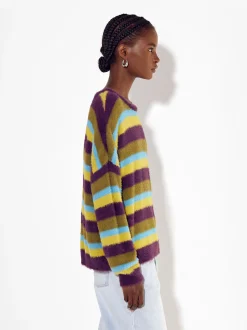 PARFOIS Exclusivo Online - Jersey Efecto Pelo Con Rayas Multicor New