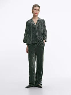PARFOIS Exclusivo Online - Pantal&oacute;n De Terciopelo Gris Cheap