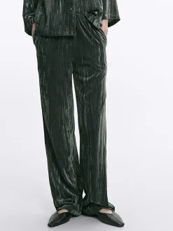 PARFOIS Exclusivo Online - Pantalón De Terciopelo Gris Cheap
