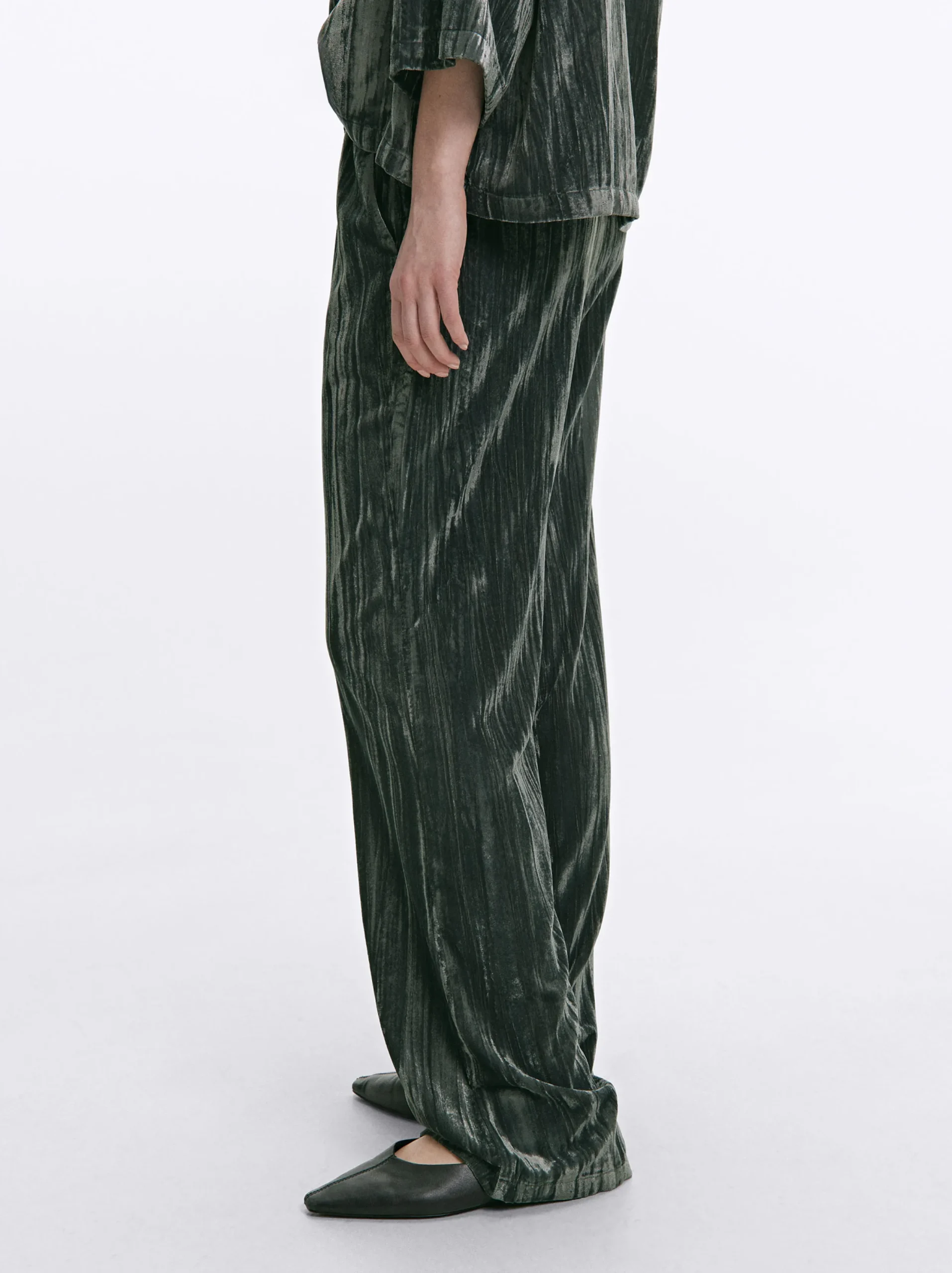 PARFOIS Exclusivo Online - Pantalón De Terciopelo Gris Cheap