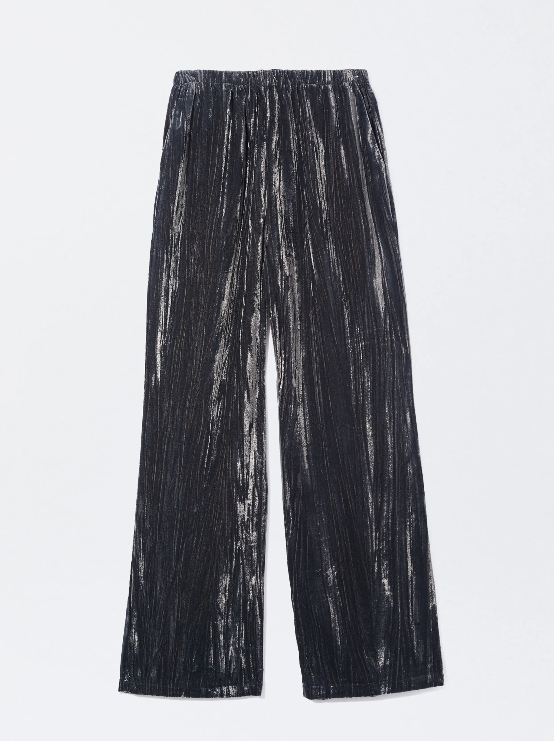PARFOIS Exclusivo Online - Pantalón De Terciopelo Gris Cheap
