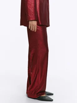 PARFOIS Exclusivo Online - Pantalón De Lentejuelas Rojo New