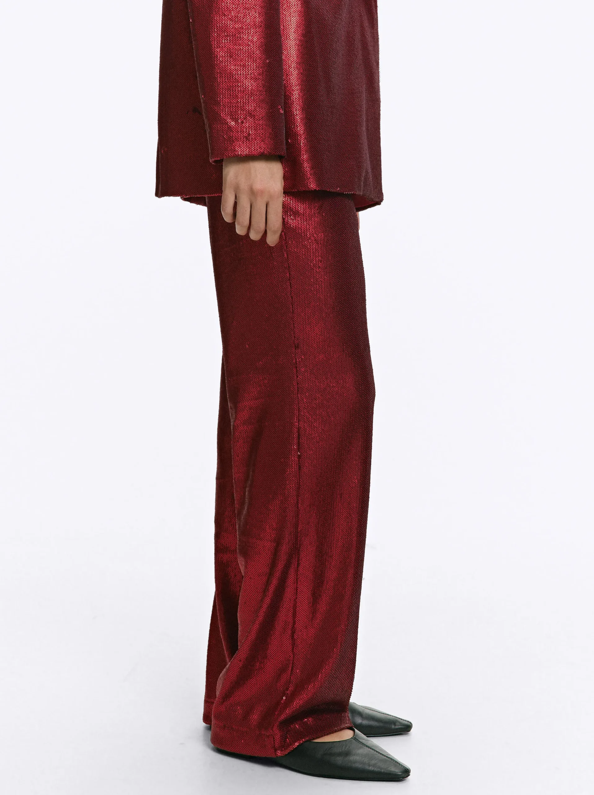 PARFOIS Exclusivo Online - Pantalón De Lentejuelas Rojo New