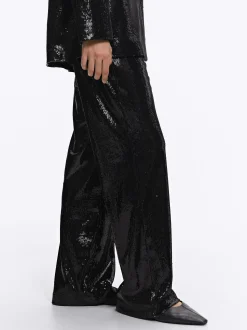 PARFOIS Exclusivo Online - Pantal&oacute;n De Lentejuelas Negro Best Sale