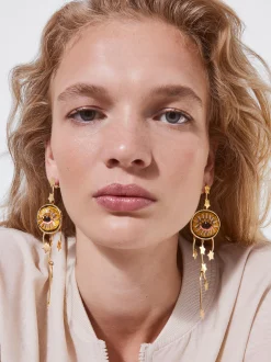 PARFOIS Exclusivo Online - Pendientes Con Ojo Y Estrellas Multicor Store