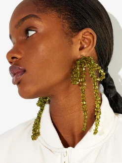 PARFOIS Exclusivo Online - Pendientes De Lazo Verde Hot