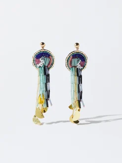 PARFOIS Exclusivo Online - Pendientes Multicolor Con Abalorios Multicor Hot