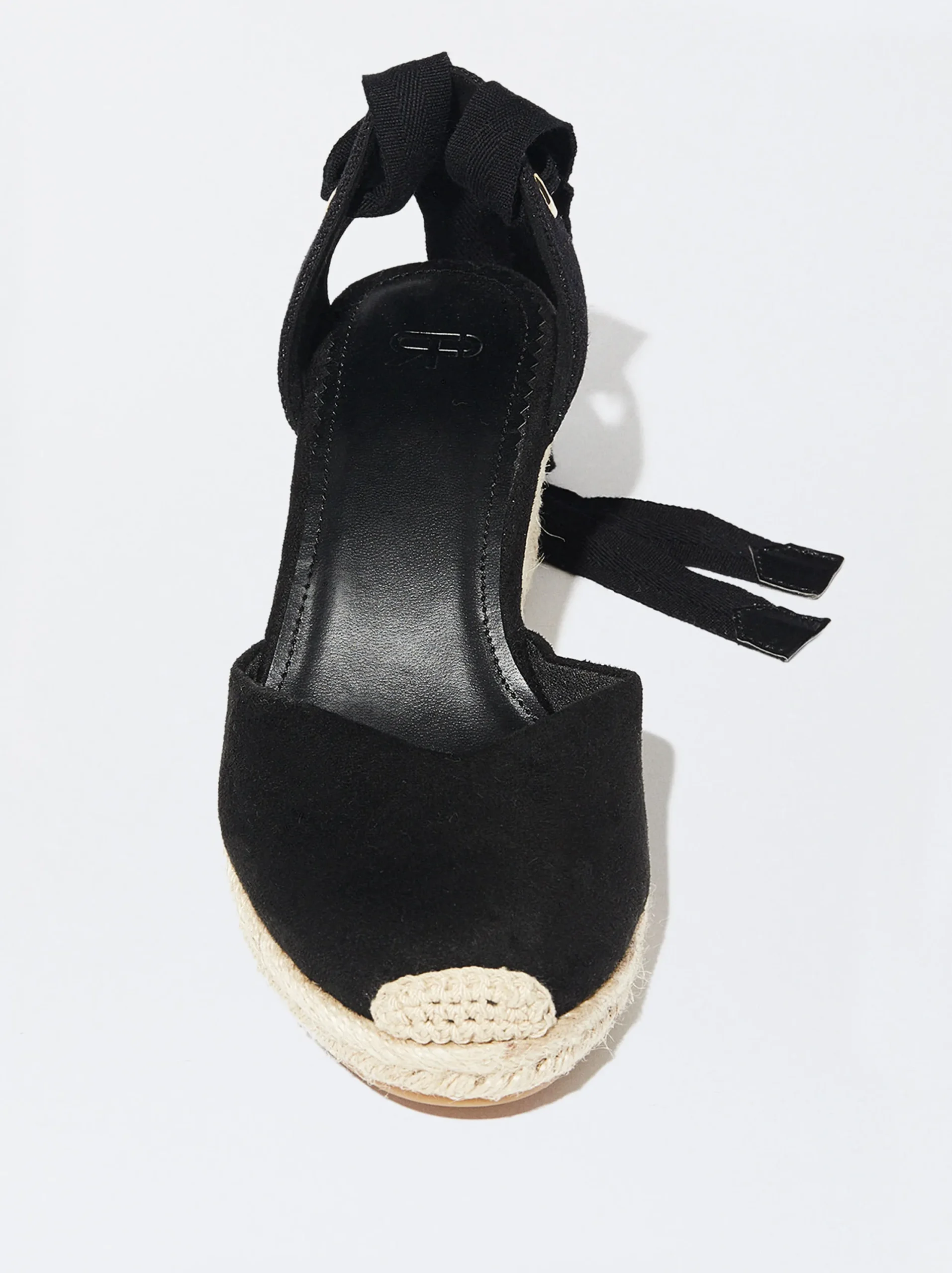 PARFOIS Exclusivo Online - Sandalia Cuña Yute Negro Clearance