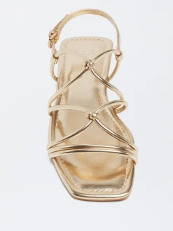 PARFOIS Exclusivo Online - Sandalia Plana Nudos Dorado Online
