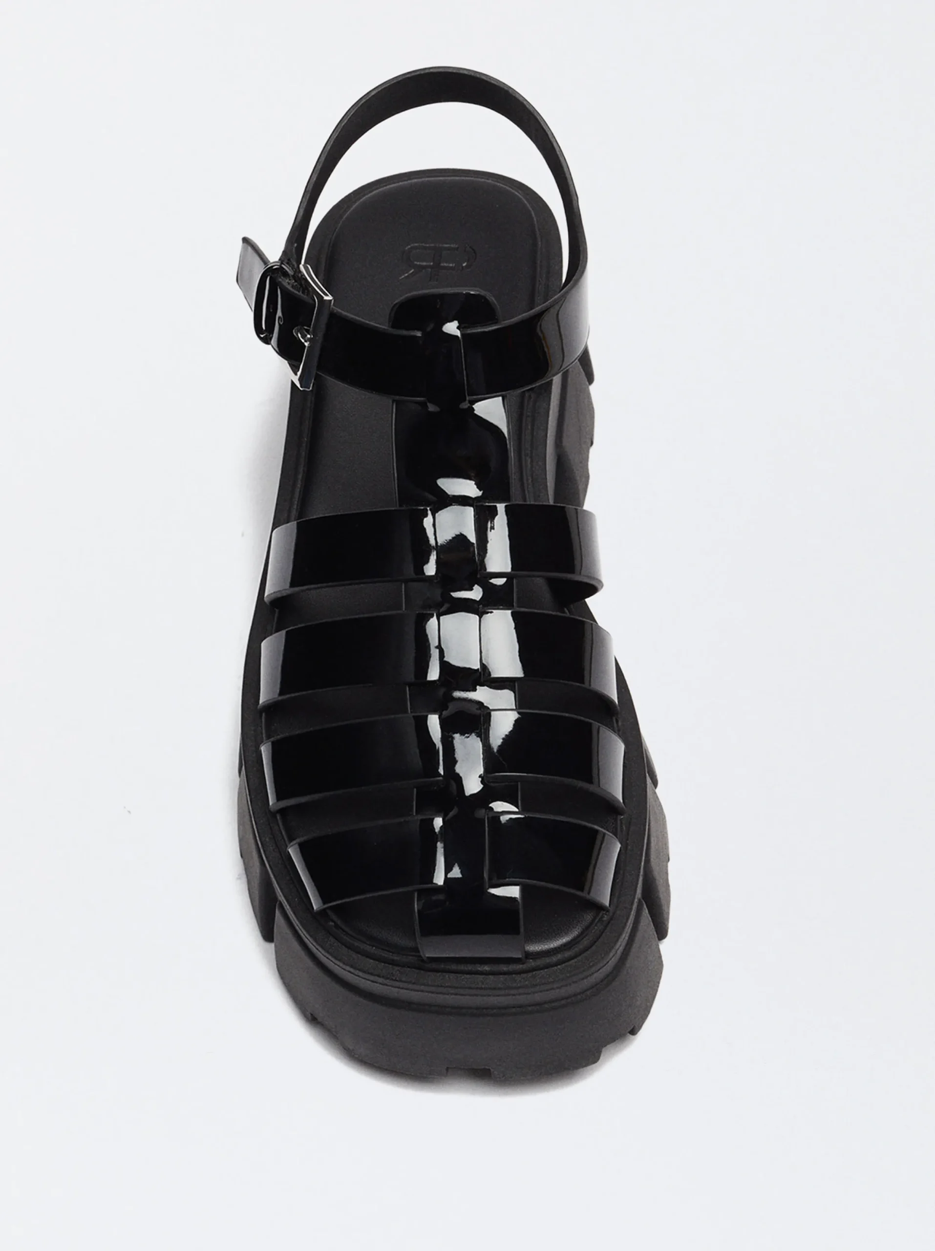 PARFOIS Exclusivo Online - Sandalia Cangrejera Plataforma Negro Flash Sale