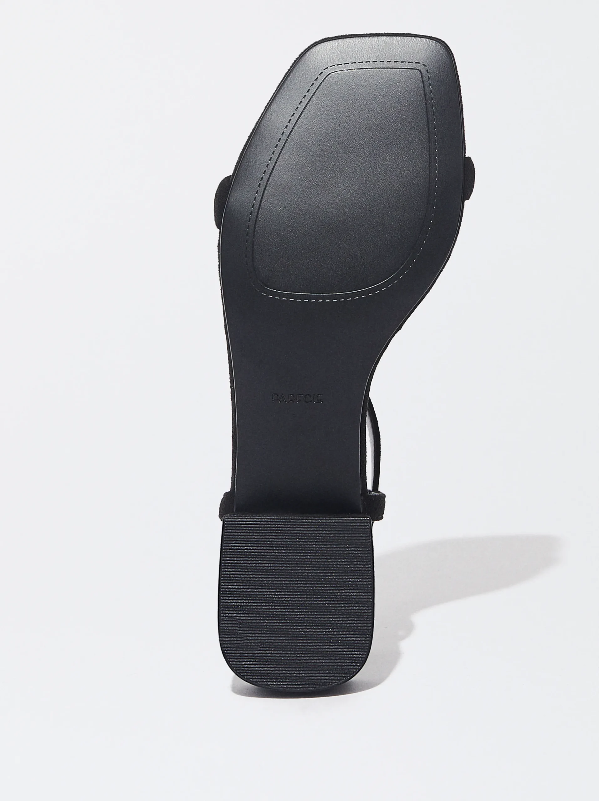 PARFOIS Exclusivo Online - Sandalia Plana Tiras Pulsera Negro Clearance