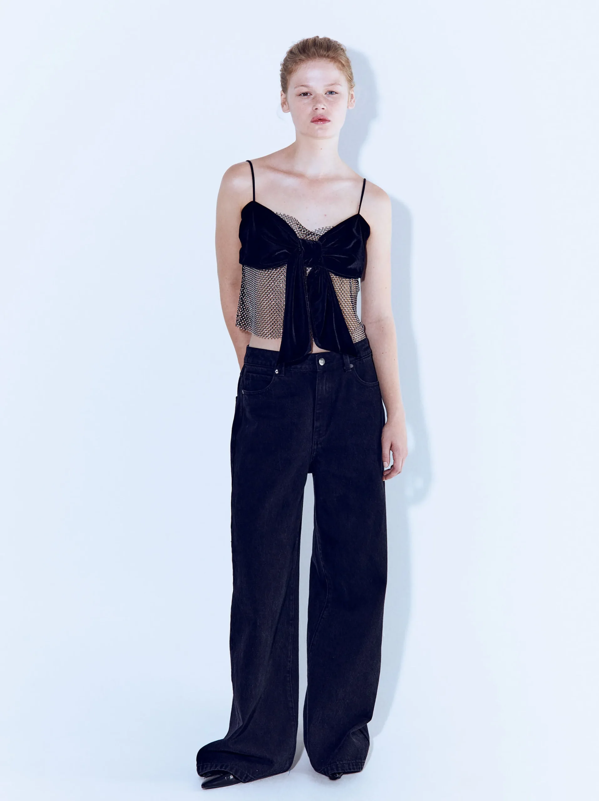 PARFOIS Exclusivo Online - Top Tirantes Con Lazo Negro Online