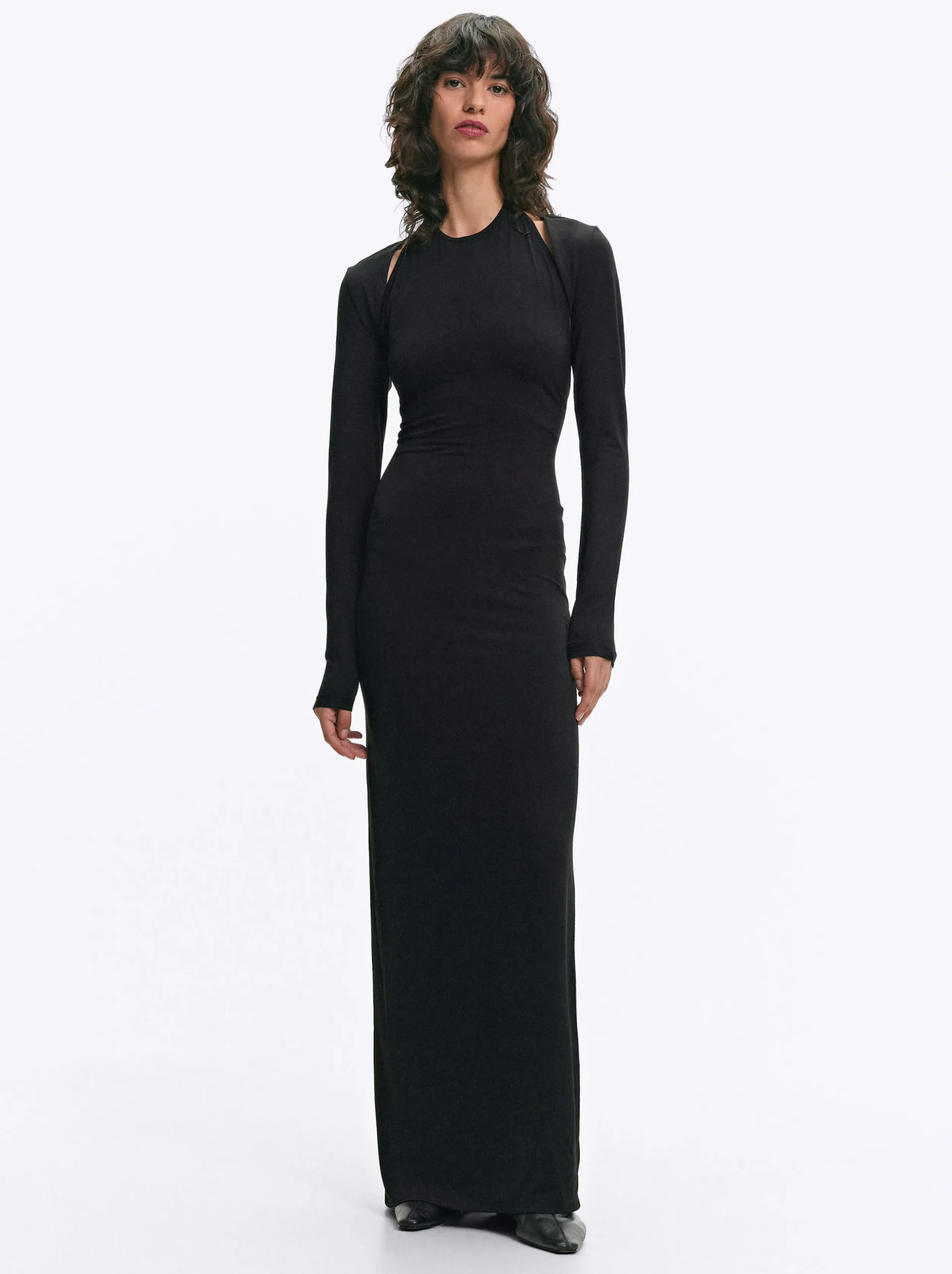 PARFOIS Exclusivo Online - Vestido Largo Con Bolero Negro Online