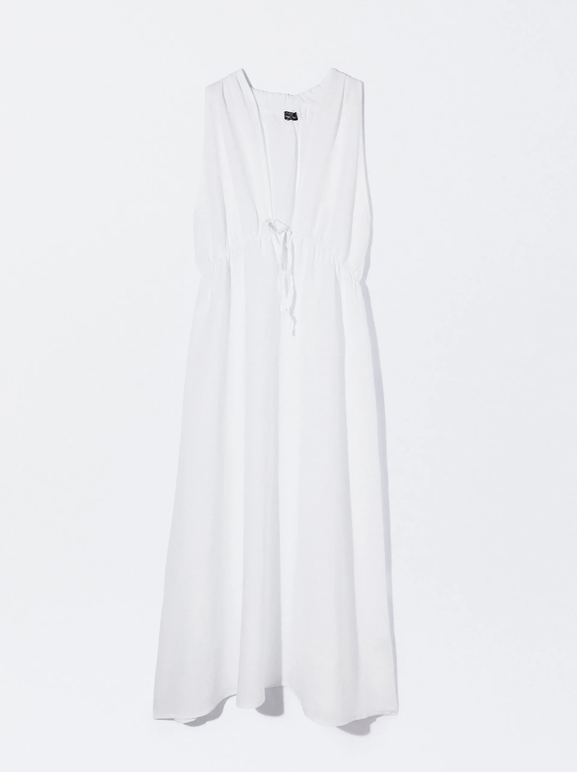PARFOIS Exclusivo Online - Vestido Lino Blanco Cheap