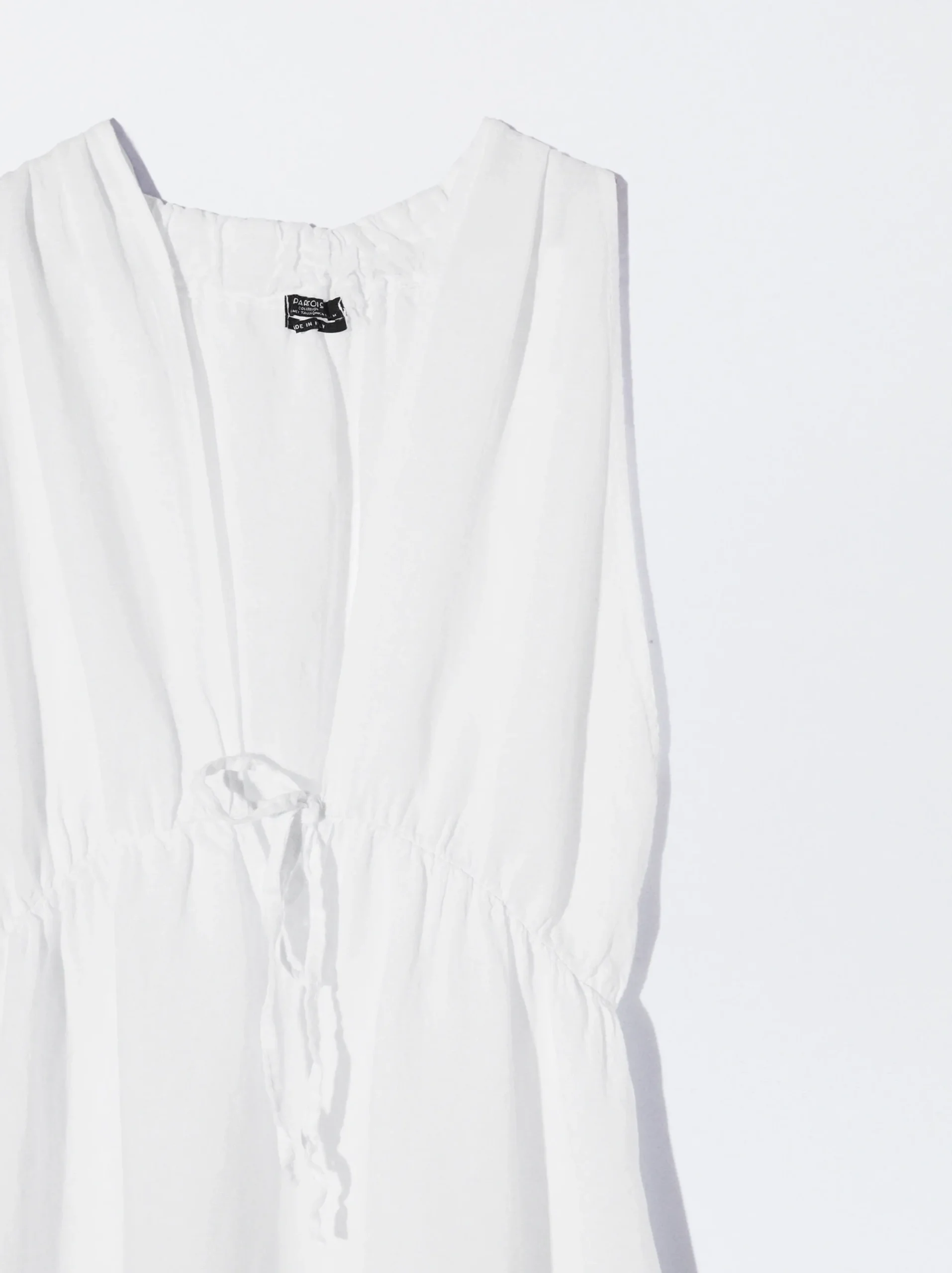 PARFOIS Exclusivo Online - Vestido Lino Blanco Cheap