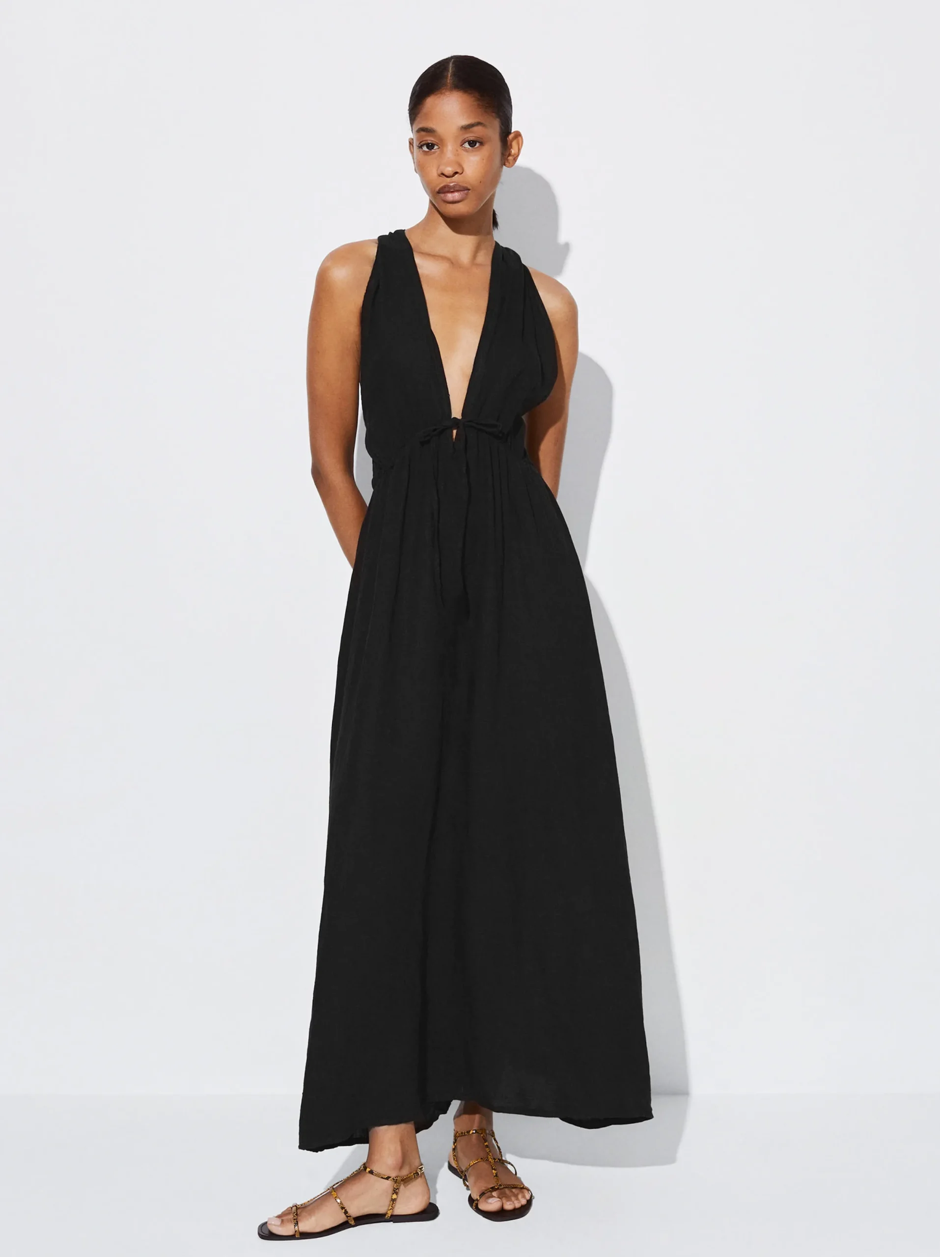 PARFOIS Exclusivo Online - Vestido Lino Negro Store