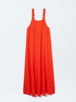 PARFOIS Exclusivo Online - Vestido Largo De Tirantes Naranja Hot