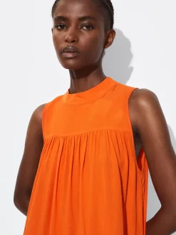 PARFOIS Exclusivo Online - Vestido Corto Con Volantes Naranja Best