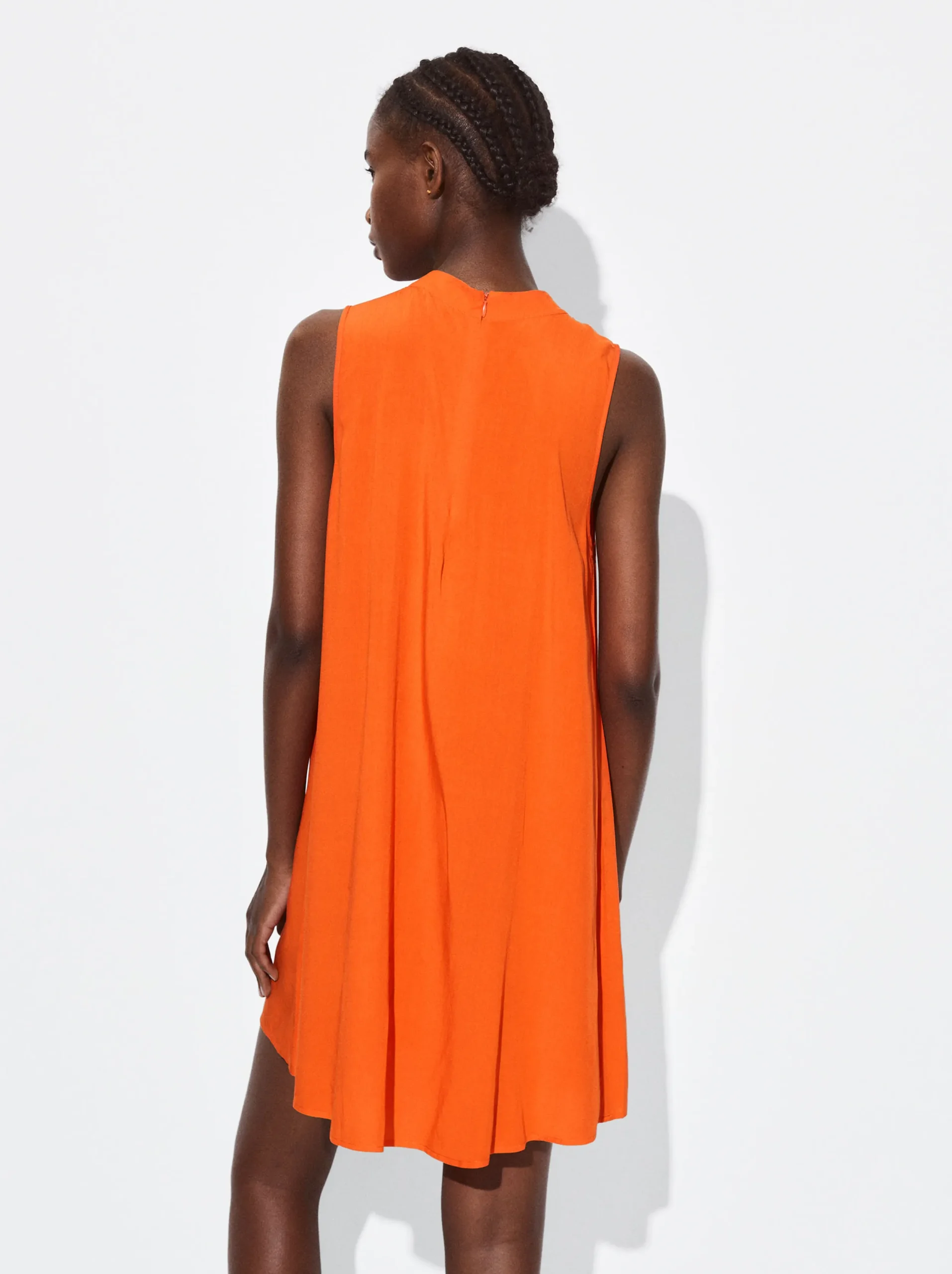 PARFOIS Exclusivo Online - Vestido Corto Con Volantes Naranja Best