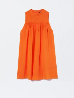 PARFOIS Exclusivo Online - Vestido Corto Con Volantes Naranja Best