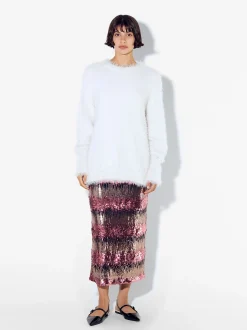 PARFOIS Falda Con Lentejuelas Multicor Cheap