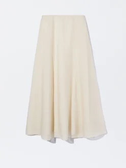 PARFOIS Falda Larga Lyocell Crudo Best Sale