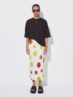 PARFOIS Falda Midi Estampada Multicor Hot
