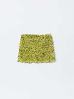 PARFOIS Falda Mini Con Textura Verde Shop