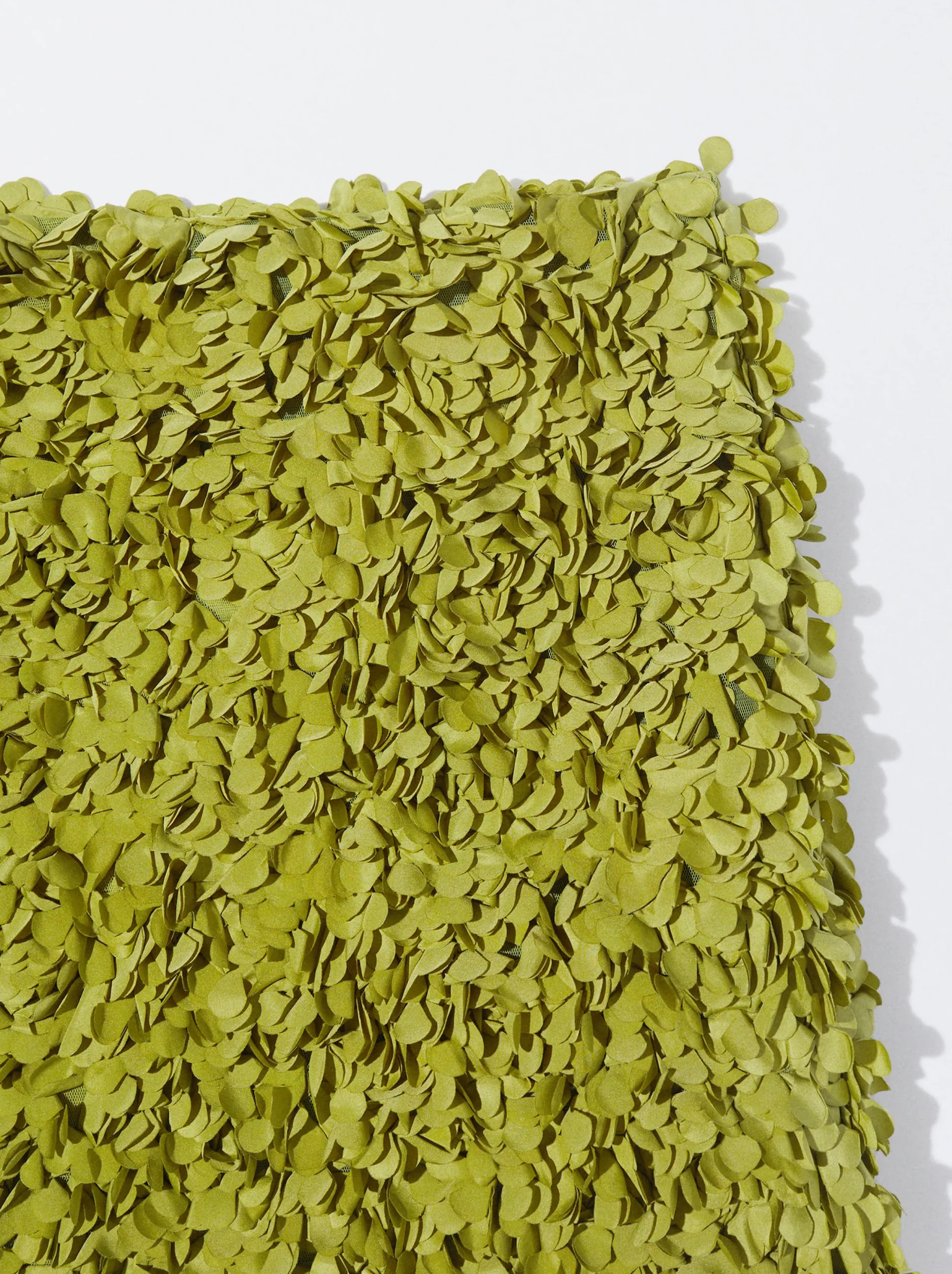 PARFOIS Falda Mini Con Textura Verde Shop