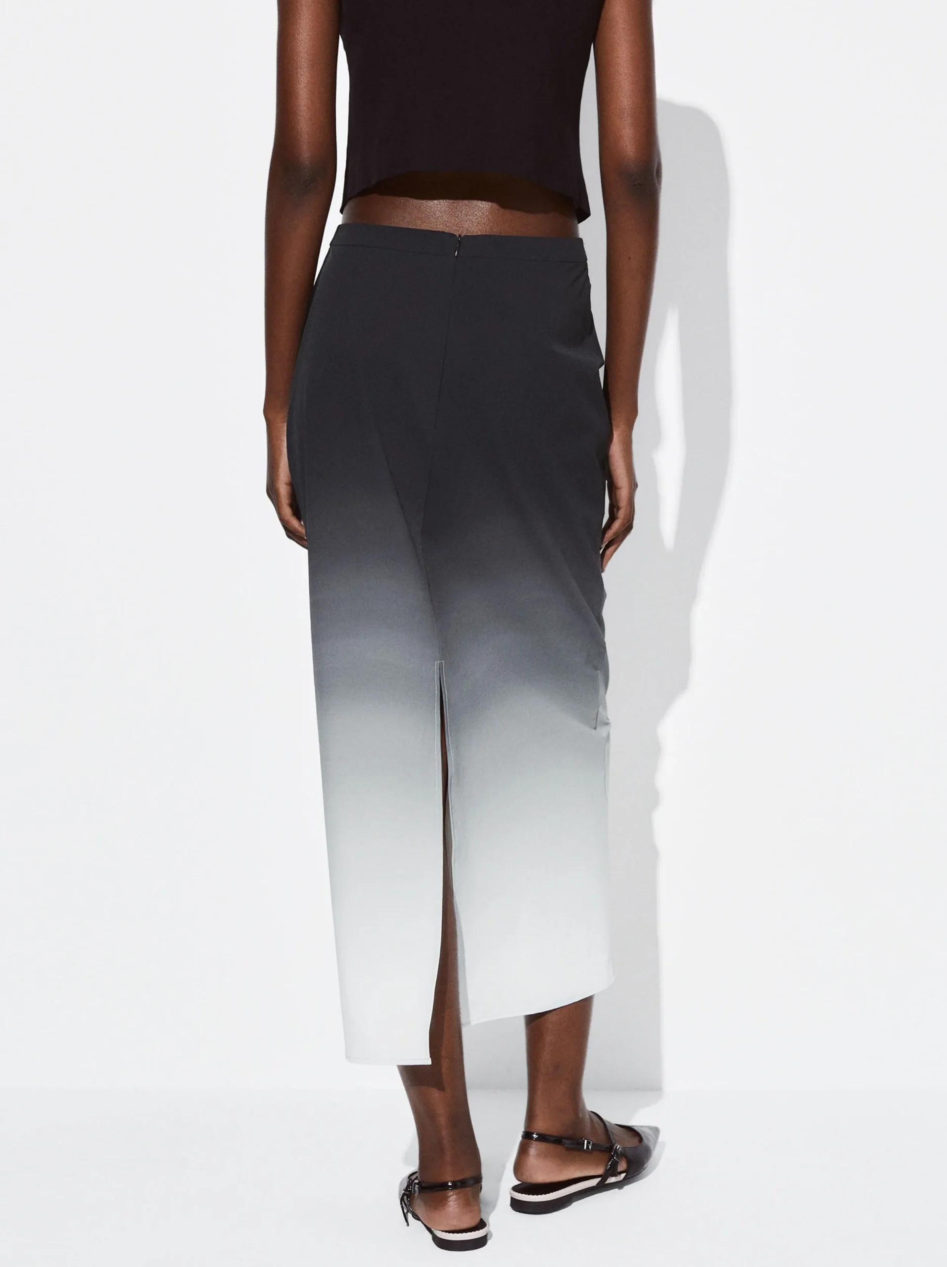 PARFOIS Falda Tie-Dye Fruncido Multicor Clearance