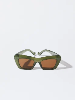 PARFOIS Gafas De Sol Cat Eye Verde Cheap