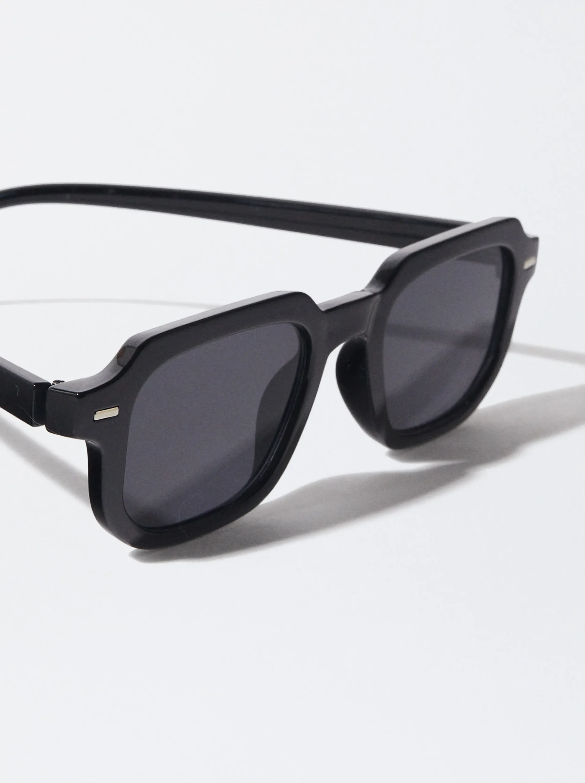 PARFOIS Gafas De Sol Cuadradas Negro New