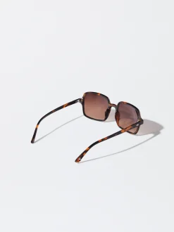 PARFOIS Gafas De Sol Cuadradas Marrón Fashion