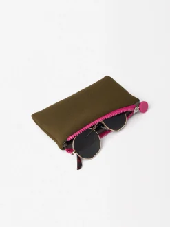 PARFOIS Gafas De Sol Hexagonales Dorado New