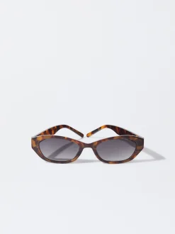 PARFOIS Gafas De Sol Hexagonales Marr&oacute;n New