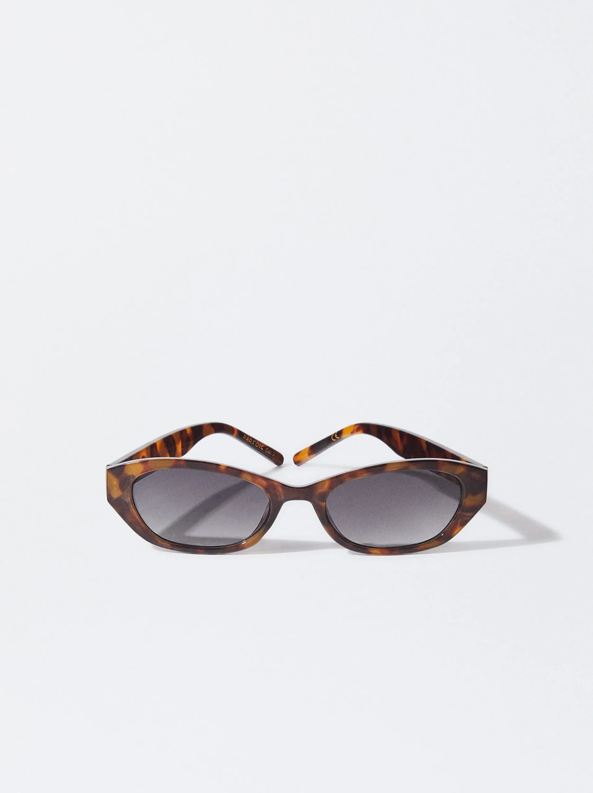 PARFOIS Gafas De Sol Hexagonales Marrón New