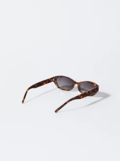 PARFOIS Gafas De Sol Hexagonales Marrón New