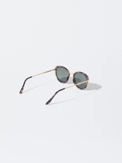 PARFOIS Gafas De Sol Metálicas Marrón Cheap