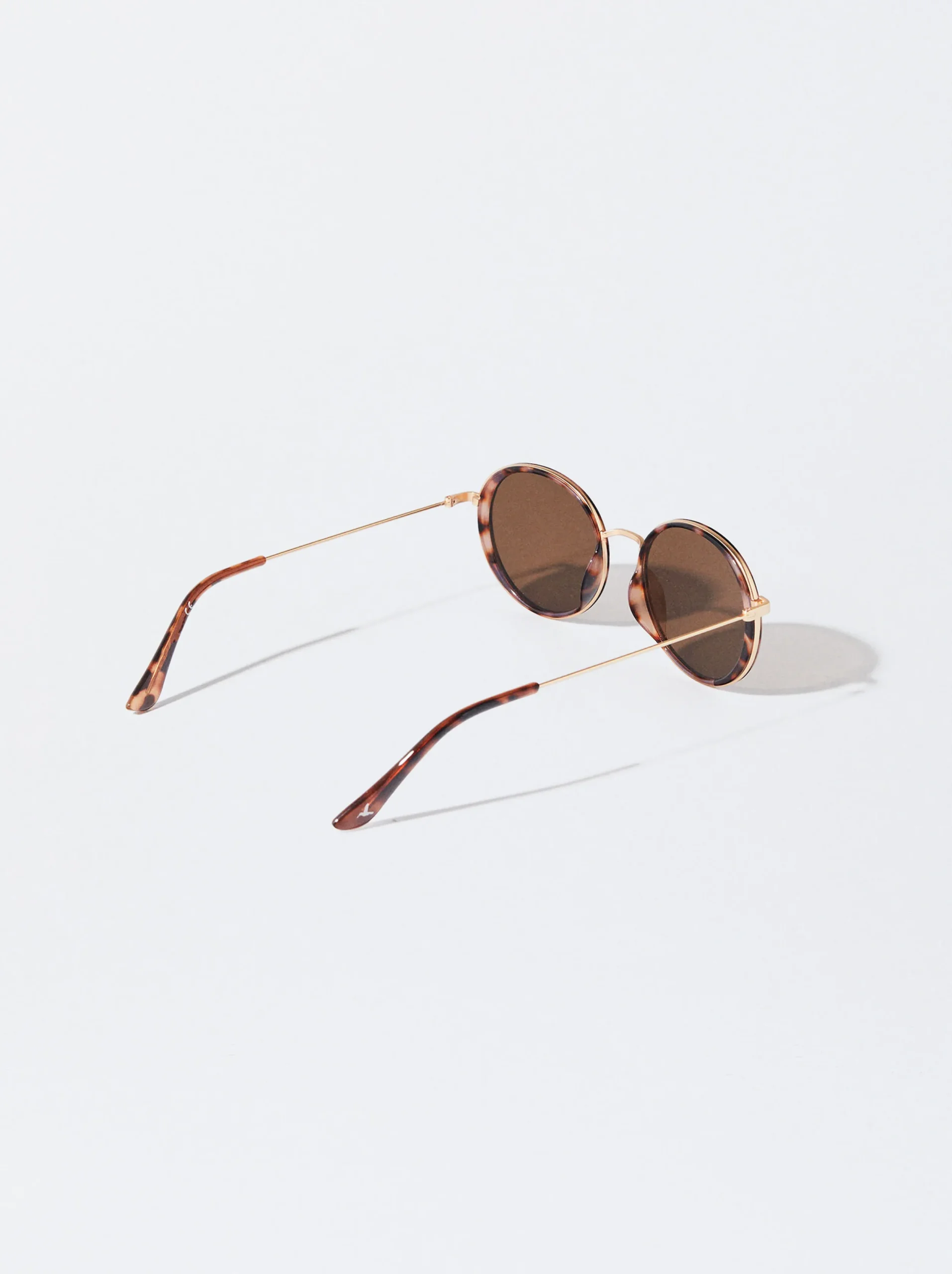 PARFOIS Gafas De Sol Metálicas Redondas Marrón Cheap